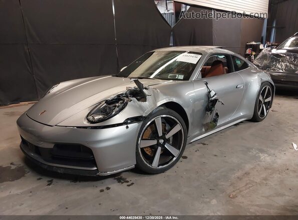 WP0AA2A90SS207246 2025 PORSCHE 911 Gray წინა მარცხენა ხედი სამი მეოთხედიდან