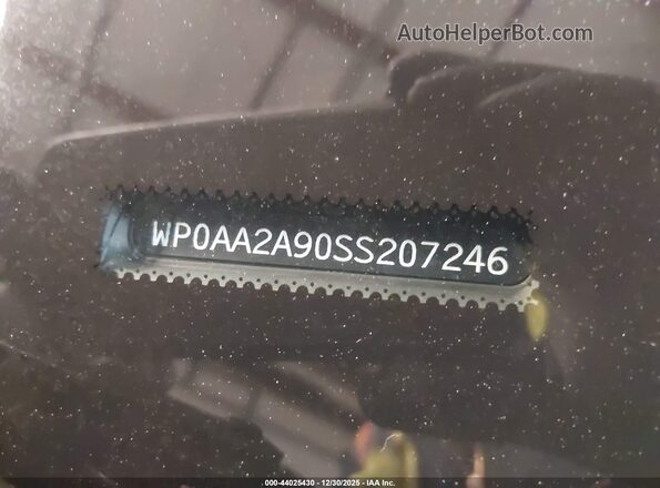 WP0AA2A90SS207246 2025 PORSCHE 911 Gray წინა პანელის ხედი