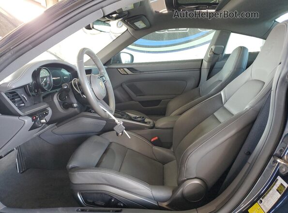 WP0AA2A91MS206545 2021 PORSCHE 911 Синий Вид салона спереди