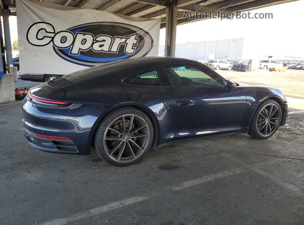 WP0AA2A91MS206545 2021 PORSCHE 911 Синий Задняя правая четверть
