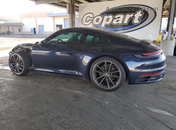 WP0AA2A91MS206545 2021 PORSCHE 911 Синий Задняя левая четверть
