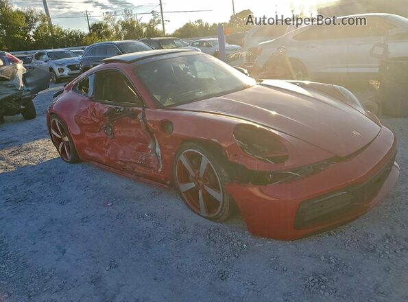 WP0AA2A95MS205382 2021 PORSCHE 911 Red Передня права чверть
