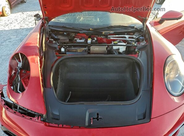 WP0AA2A95MS205382 2021 PORSCHE 911 Red Вид задньої частини салону