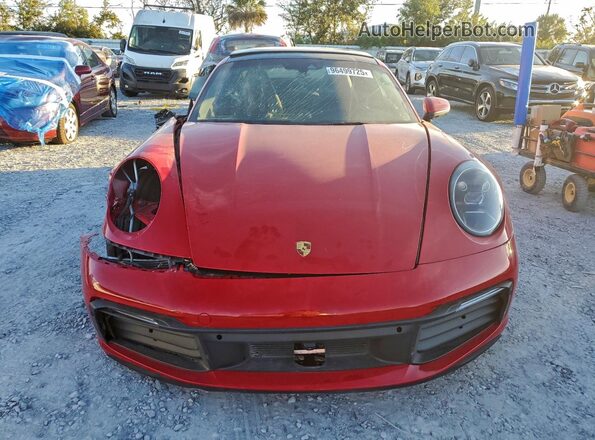 WP0AA2A95MS205382 2021 PORSCHE 911 Red Вид спереду