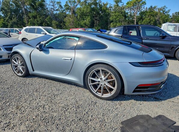 WP0AA2A95MS205589 2021 PORSCHE 911 Серебряный Задняя левая четверть