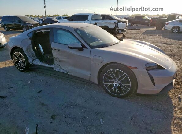 WP0AA2Y10MSA15346 2021 PORSCHE TAYCAN Желто-коричневый Передняя правая четверть