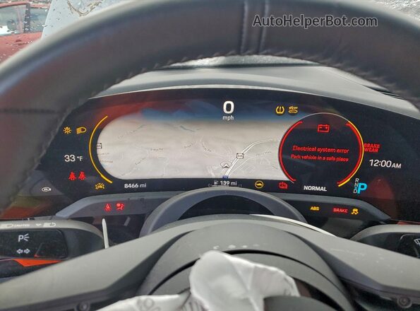 WP0AA2Y11RSA11474 2024 PORSCHE TAYCAN Silver Vista del cuadro de instrumentos