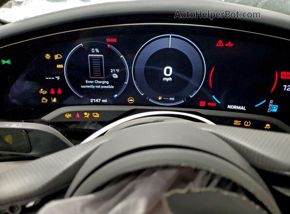 WP0AA2Y11SSA08693 2025 PORSCHE TAYCAN Blue Instrument cluster view