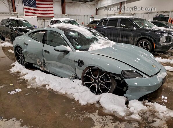 WP0AA2Y11SSA08693 2025 PORSCHE TAYCAN Blue Front right
