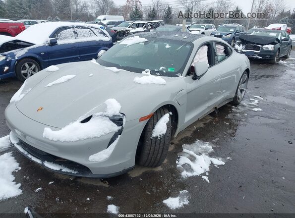 WP0AA2Y13PSA15054 2023 PORSCHE TAYCAN Gray Przód lewy