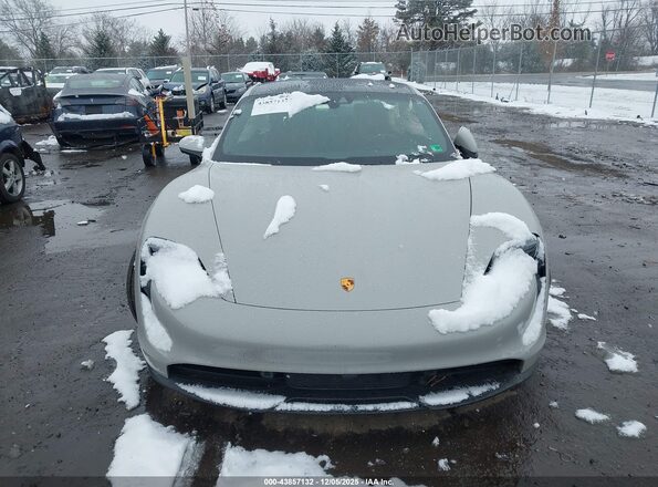 WP0AA2Y13PSA15054 2023 PORSCHE TAYCAN Gray Widok deski rozdzielczej