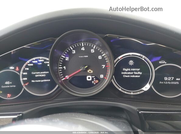 WP0AB2A74KL128183 2019 PORSCHE PANAMERA Dark Blue Vista de los asientos traseros