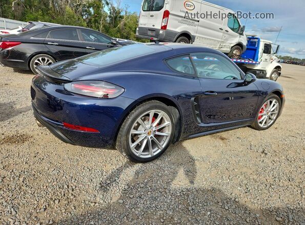 WP0AB2A80KS278273 2019 PORSCHE CAYMAN Blue Задня права чверть