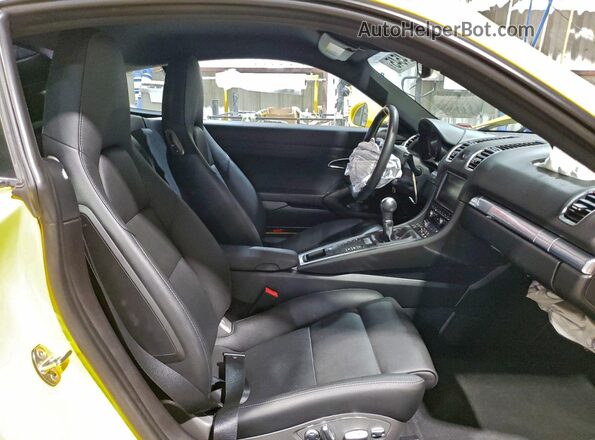WP0AB2A81GK185768 2016 PORSCHE CAYMAN Желтый Вид задних сидений