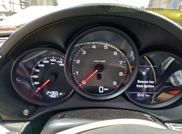 WP0AB2A81GK185768 2016 PORSCHE CAYMAN Желтый Вид щитка приборов
