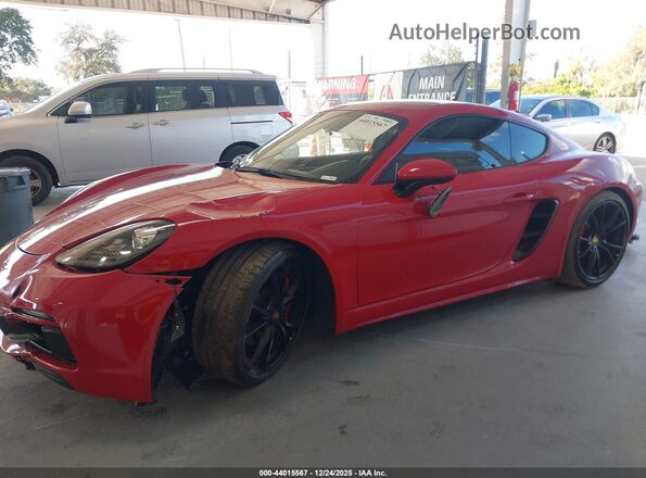 WP0AB2A83JS278458 2018 PORSCHE CAYMAN Red სალონის 360-გრადუსიანი ხედი