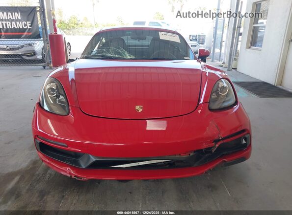 WP0AB2A83JS278458 2018 PORSCHE CAYMAN Red ხელსაწყოთა პანელის ხედი