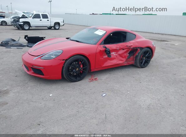 WP0AB2A83MS275208 2021 PORSCHE CAYMAN Red Вид спереду