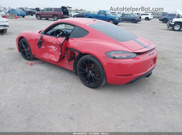 WP0AB2A83MS275208 2021 PORSCHE CAYMAN Red Задня ліва чверть