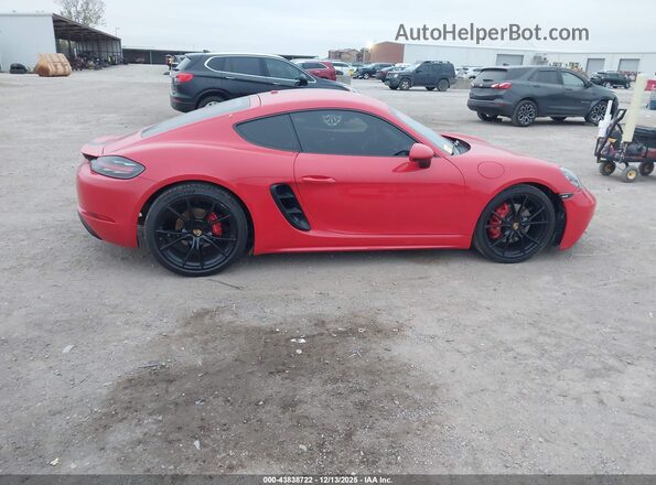 WP0AB2A83MS275208 2021 PORSCHE CAYMAN Red Панорамний вид салону 360°