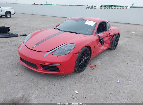 WP0AB2A83MS275208 2021 PORSCHE CAYMAN Red 