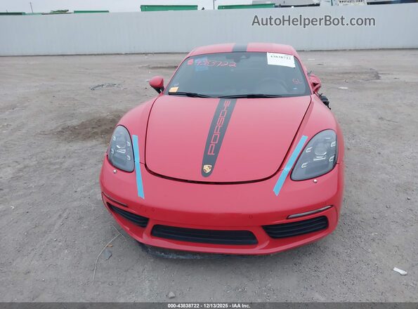 WP0AB2A83MS275208 2021 PORSCHE CAYMAN Red Вид задньої частини салону