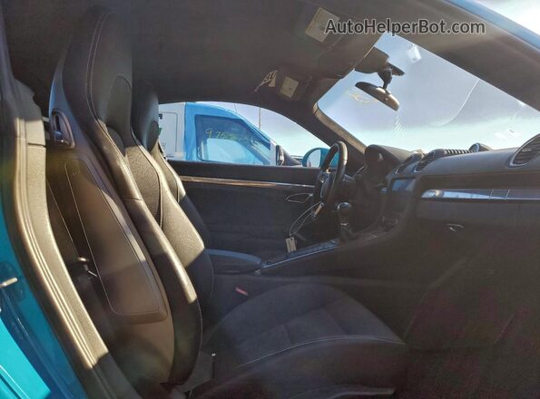 WP0AB2A85JK279482 2018 PORSCHE CAYMAN Blue Widok tylnych siedzeń