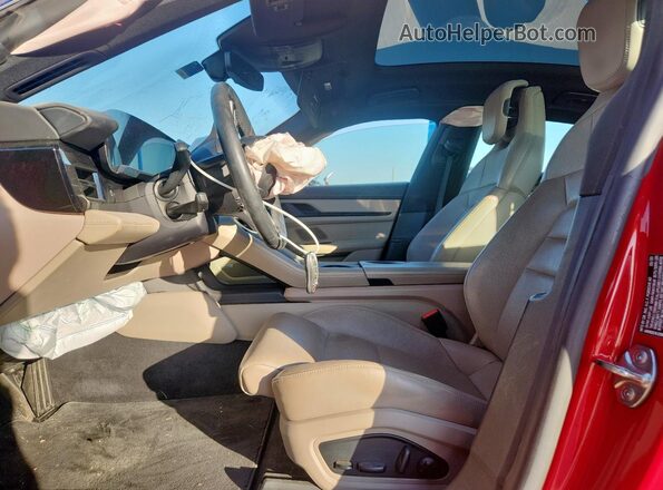 WP0AB2Y14LSA50998 2020 PORSCHE TAYCAN Red Front interior view