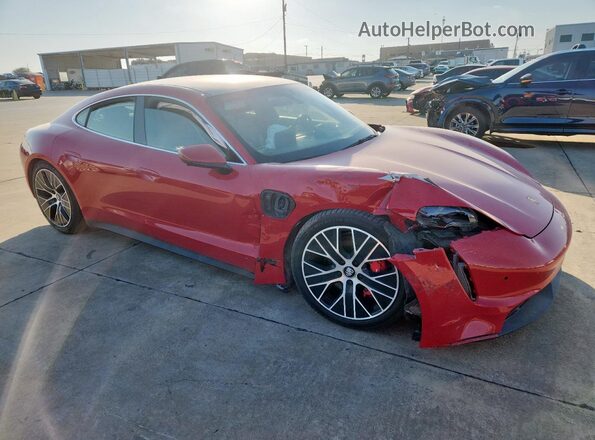 WP0AB2Y14LSA50998 2020 PORSCHE TAYCAN Red Front right