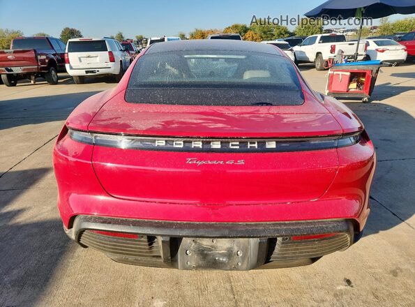 WP0AB2Y14LSA50998 2020 PORSCHE TAYCAN Red Rear view