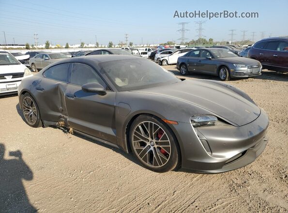 WP0AB2Y15MSA41339 2021 PORSCHE TAYCAN Gray Przód prawy