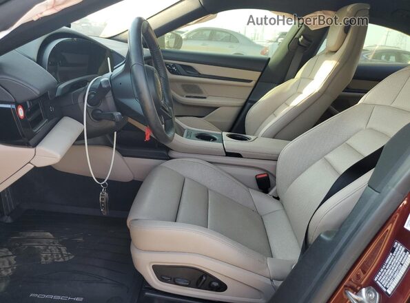 WP0AB2Y15MSA41339 2021 PORSCHE TAYCAN Gray Widok wnętrza z przodu