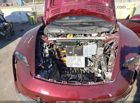 WP0AB2Y16NSA45160 2022 PORSCHE TAYCAN Maroon Հետևի տեսք