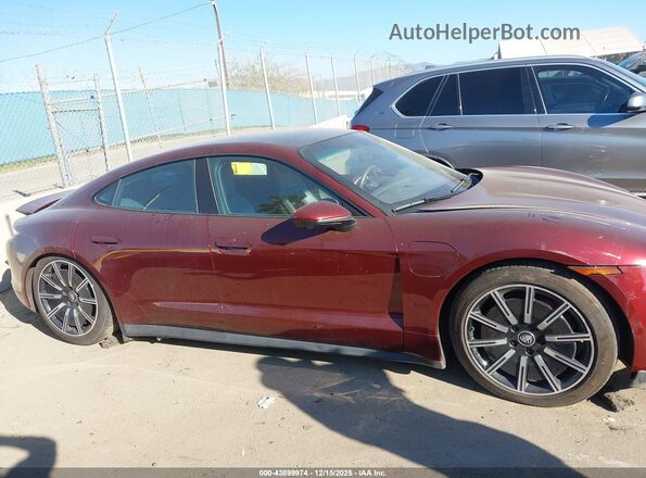 WP0AB2Y16NSA45160 2022 PORSCHE TAYCAN Maroon Սալոնի հետևի տեսք