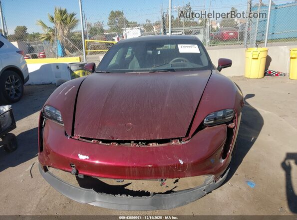 WP0AB2Y16NSA45160 2022 PORSCHE TAYCAN Maroon Սարքավորումների վահանակի տեսք