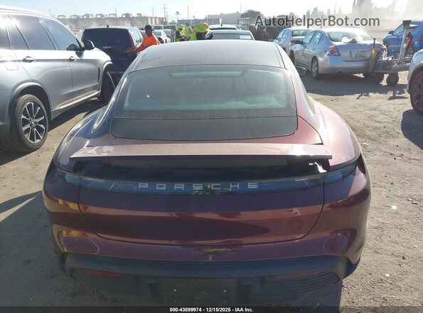 WP0AB2Y16NSA45160 2022 PORSCHE TAYCAN Maroon 