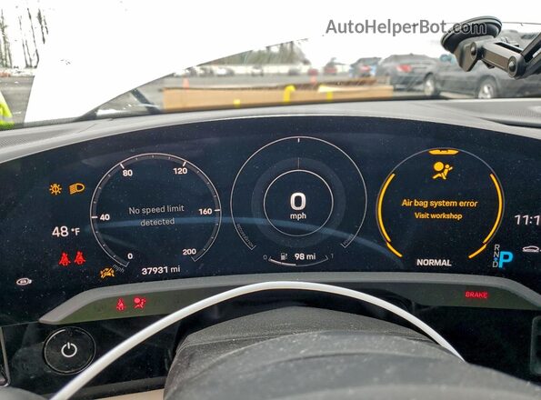 WP0AB2Y18LSA53306 2020 PORSCHE TAYCAN Белый Вид щитка приборов