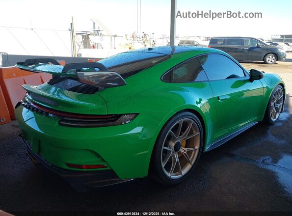 WP0AC2A93NS269531 2022 PORSCHE 911 Зеленый Задняя правая четверть