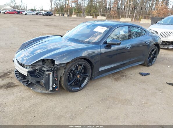 WP0AC2Y16MSA62441 2021 PORSCHE TAYCAN Black Առջևի ձախ երեք քառորդ տեսարան