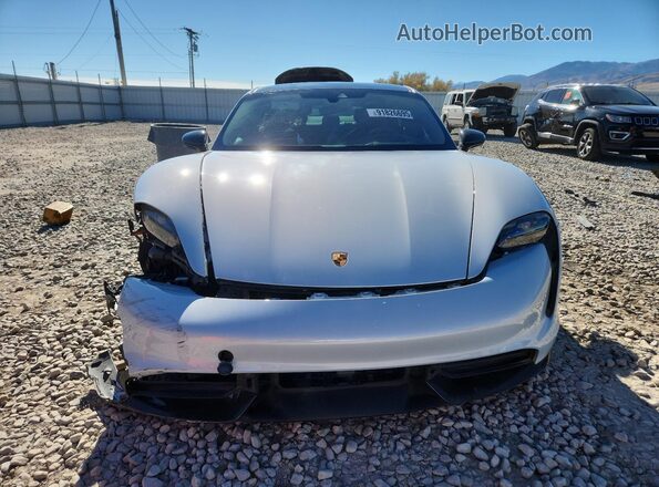 WP0AC2Y19PSA52054 2023 PORSCHE TAYCAN Silver Front view