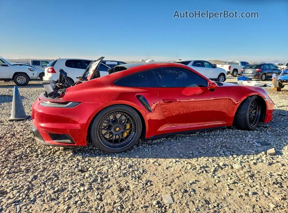 WP0AD2A91MS257387 2021 PORSCHE 911 Красный Задняя правая четверть