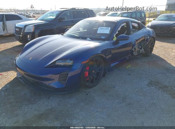 WP0AD2Y14PSA48460 2023 PORSCHE TAYCAN Blue Передня ліва чверть