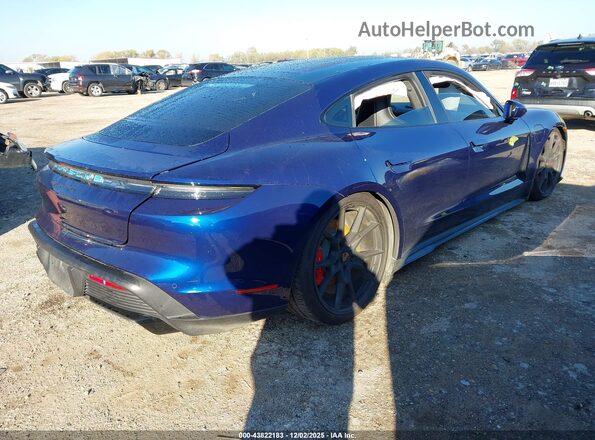 WP0AD2Y14PSA48460 2023 PORSCHE TAYCAN Blue Задня права чверть