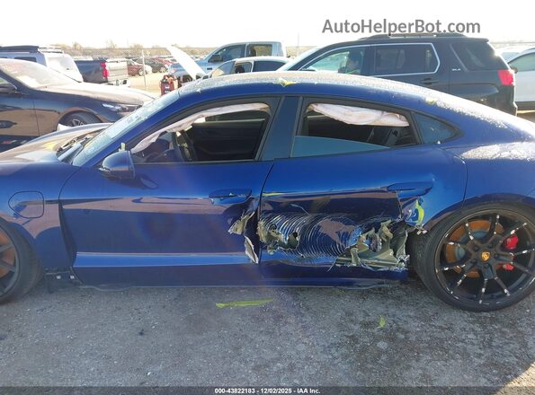 WP0AD2Y14PSA48460 2023 PORSCHE TAYCAN Blue Вид задньої частини салону