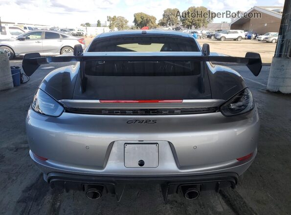 WP0AE2A82PS281240 2023 PORSCHE CAYMAN Silver Rear view
