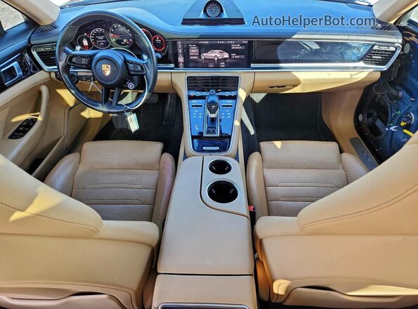 WP0AJ2A75ML111186 2021 PORSCHE PANAMERA Blue Առջևի վահանակի տեսք