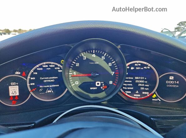 WP0AJ2A75ML111186 2021 PORSCHE PANAMERA Blue Սարքավորումների վահանակի տեսք