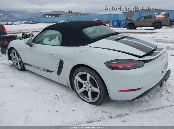 WP0CA2A80HS221804 2017 PORSCHE BOXSTER White Задня ліва чверть