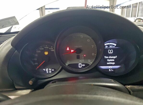 WP0CB2A86GS140141 2016 PORSCHE BOXSTER White Widok zestawu wskaźników