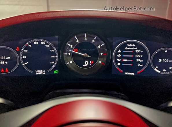 WP0CD2A97MS263736 2021 PORSCHE 911 Двухцветный Вид панели приборов